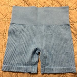blue gym shorts/spandex small